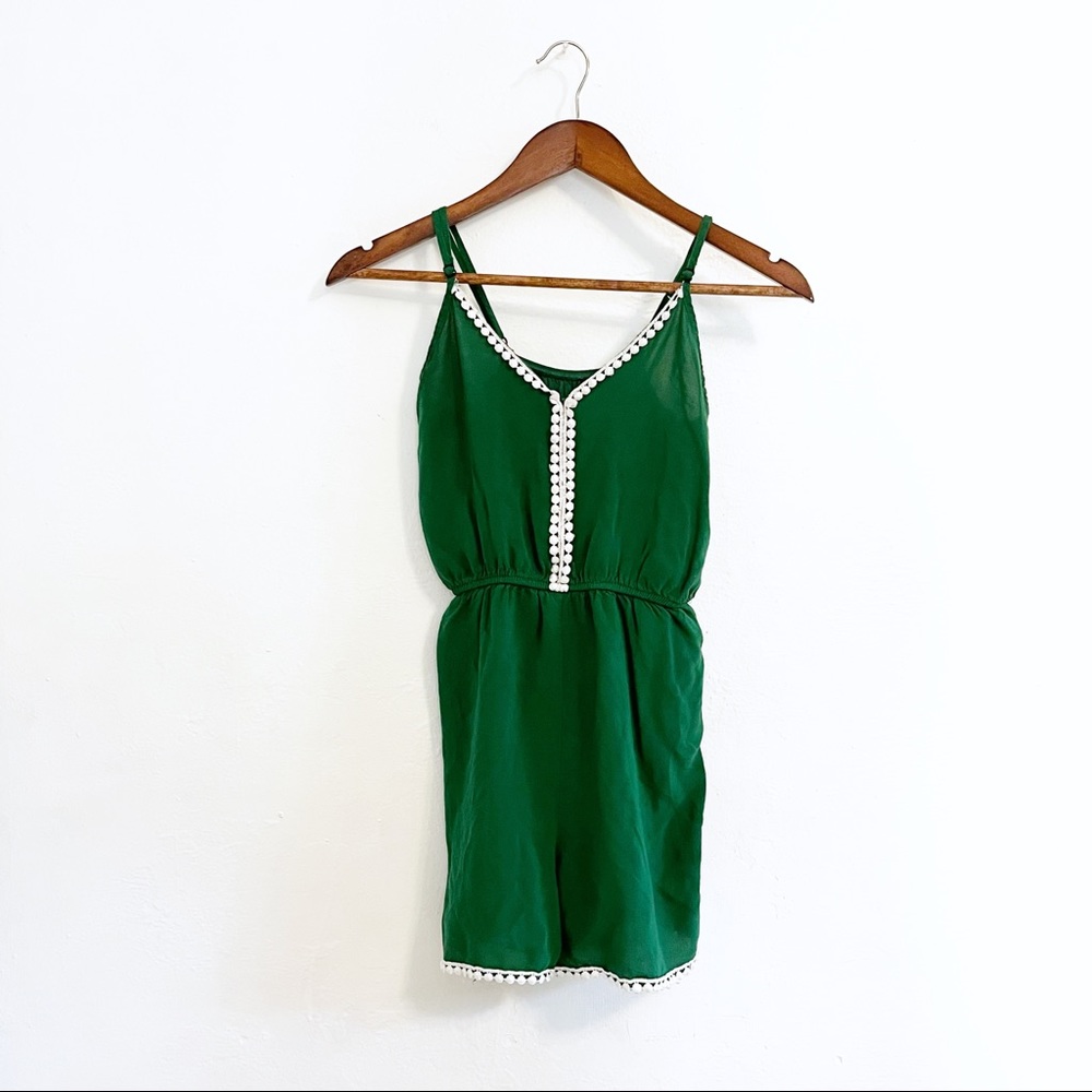 Emerald Green 100% Cotton Romper